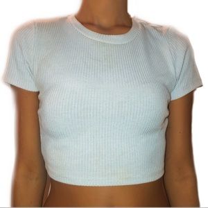 Baby Blue Crop Top